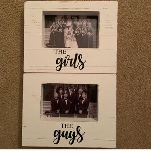 Wedding party picture frames!
